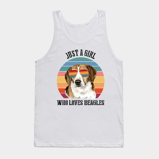 Just a girl Who loves beagles Tank Top by SamaraIvory